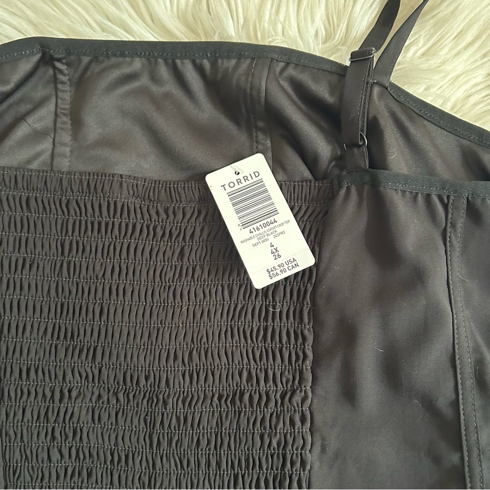 NWT Torrid Challis Corset Crop Top - Picture 8 of 9